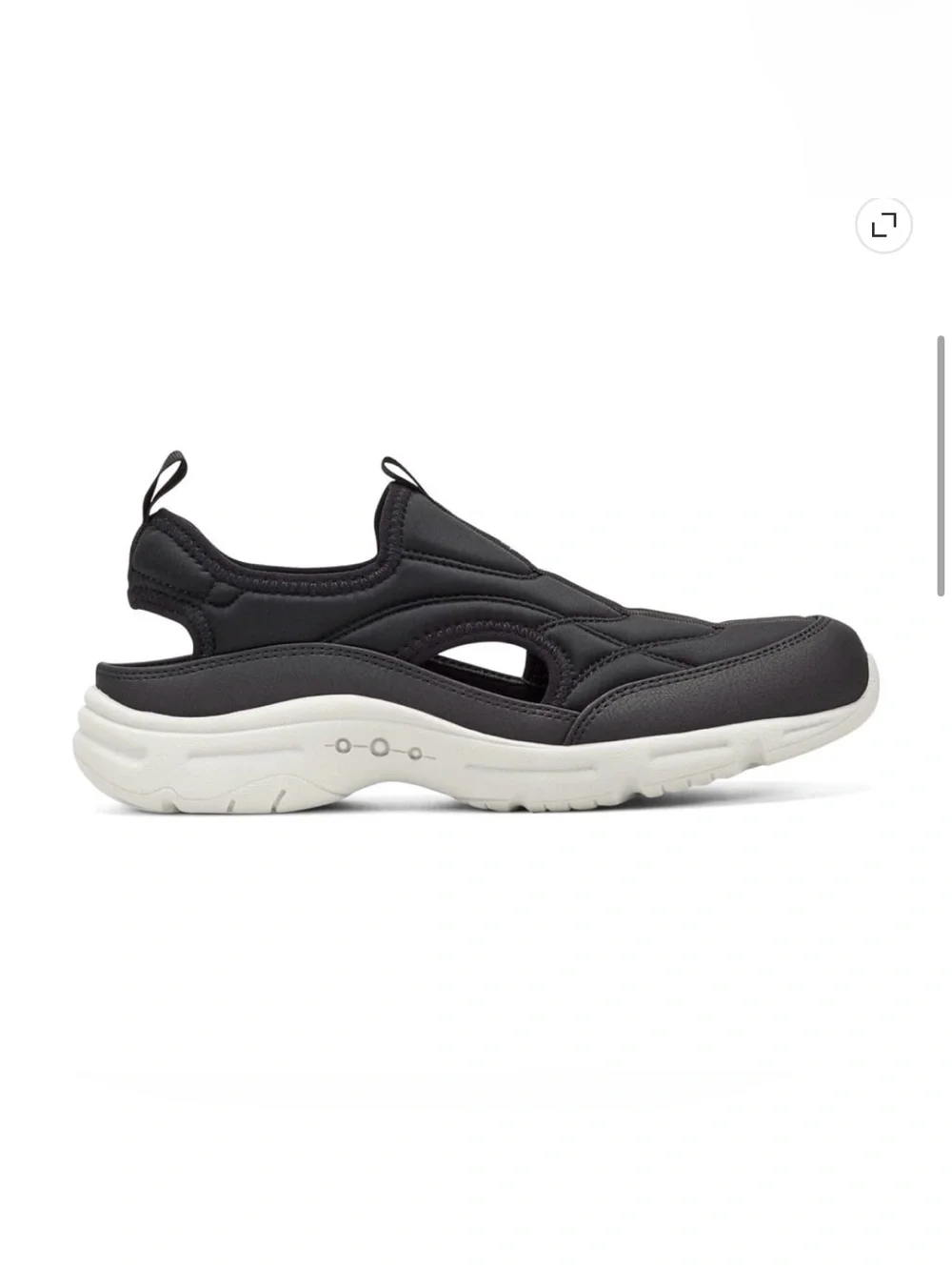Easy Spirit BRAYER Women’s Black Slip-On Closed Toe Sport Sandals 7.5 New Sport